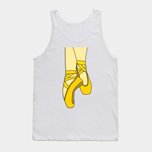 Yellow pointe shoes Tank Top